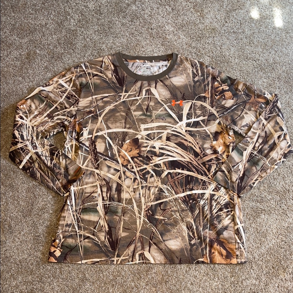 Under Armour Men’s Brown Camouflage Long Sleeve Tee